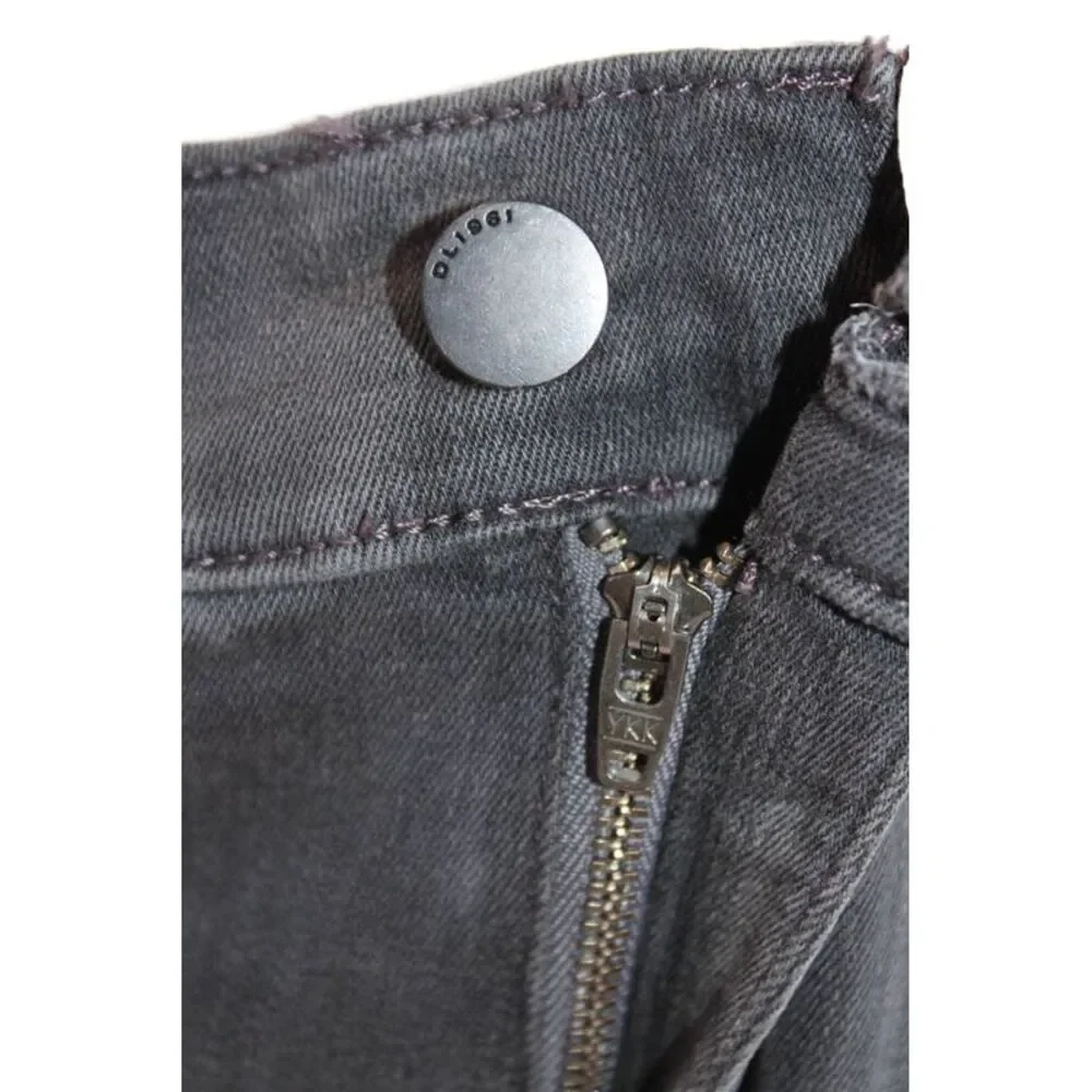 DL1961 Womens Emma Skinny Maternity Instasculpt Jeans - Overcast Size 32